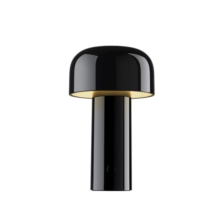 Bellhop Transportabel Bordlampe Blank Sort - Flos