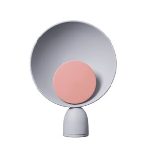 Blooper bordlampe, askegrå/jaipur lyserød