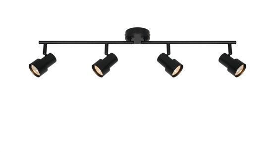 Boston 4-Rail loftlampe, sort