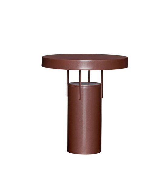 BringMe Portable bordlampe / batterilampe, metallic bourgogne
