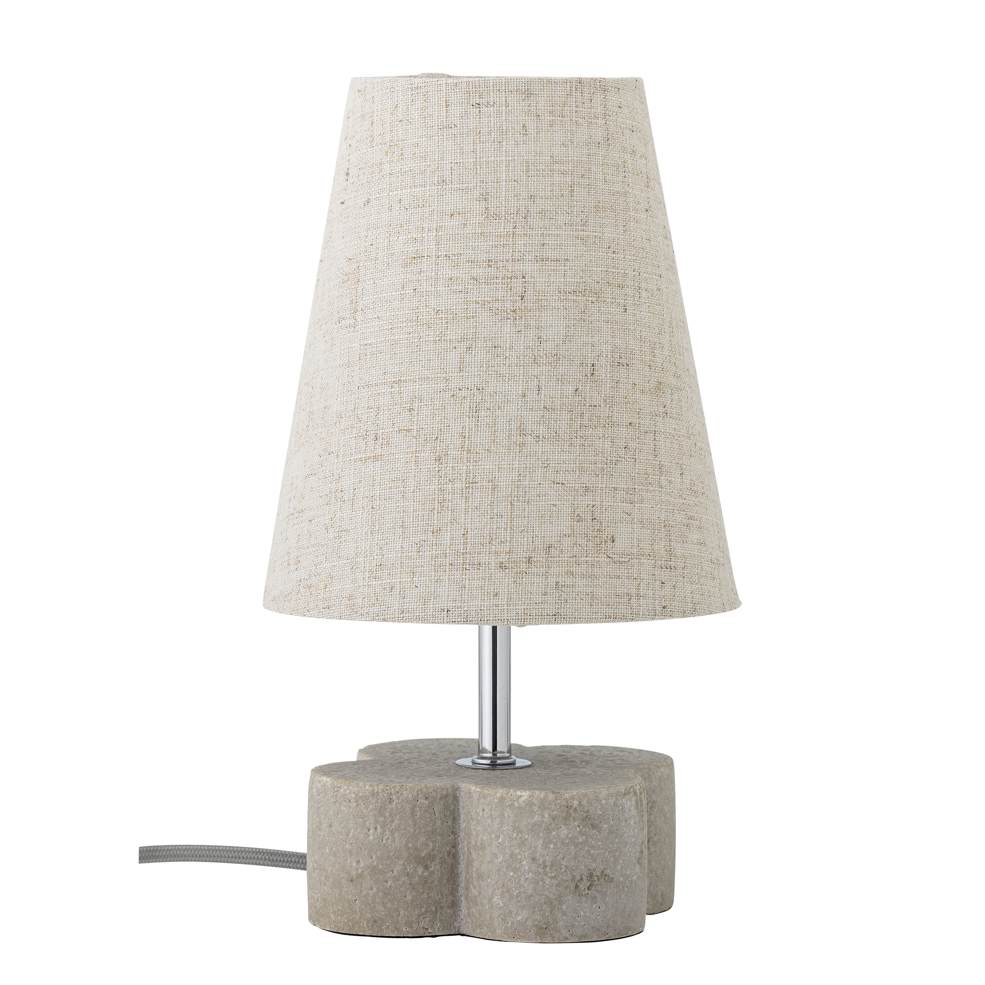 CREATIVE COLLECTION Foglio bordlampe - beige tekstil og natur polyresin (D16xH28,5)