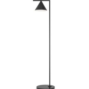 Captain Flint gulvlampe, sort/sort marmor