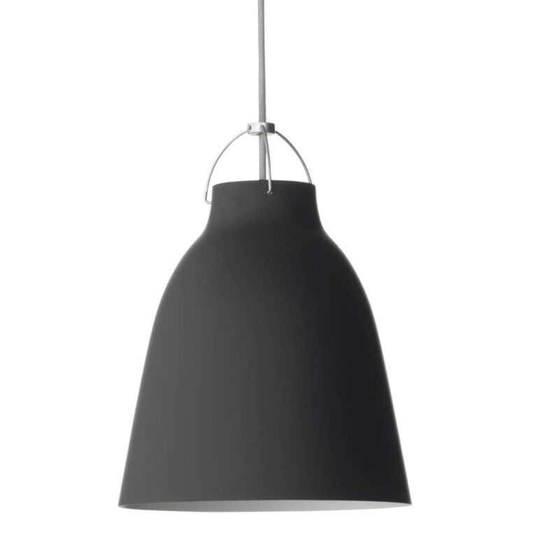 Caravaggio Pendel Mat Sort - P2 Ø258mm