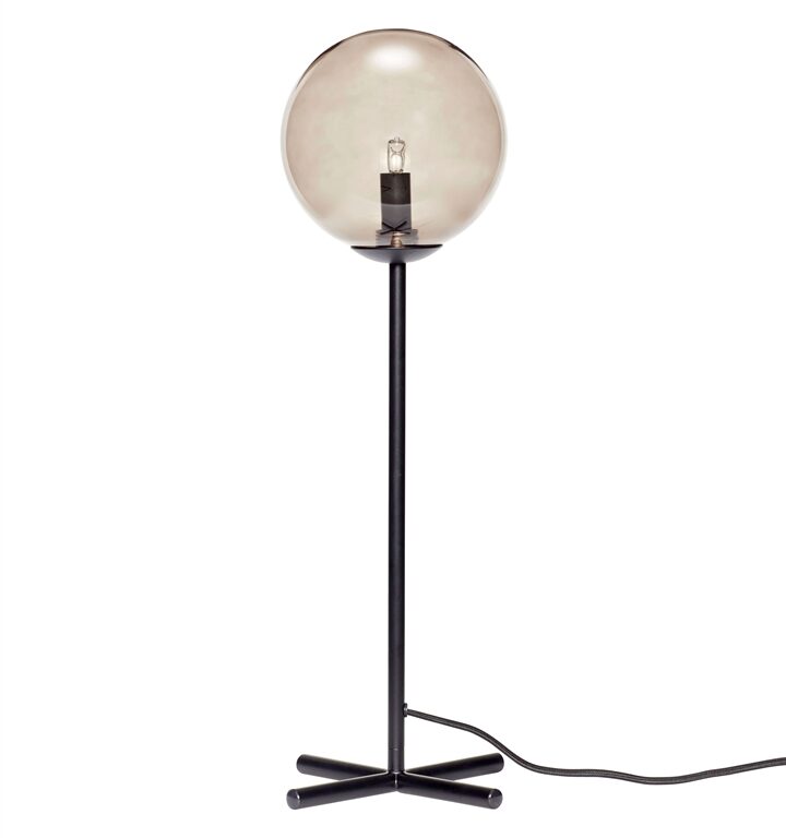 Champ bordlampe, sort/smoke