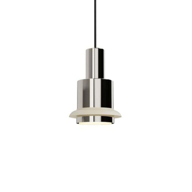 Chaumont Ø15 pendel - Chrome/hvid - DCW éditions