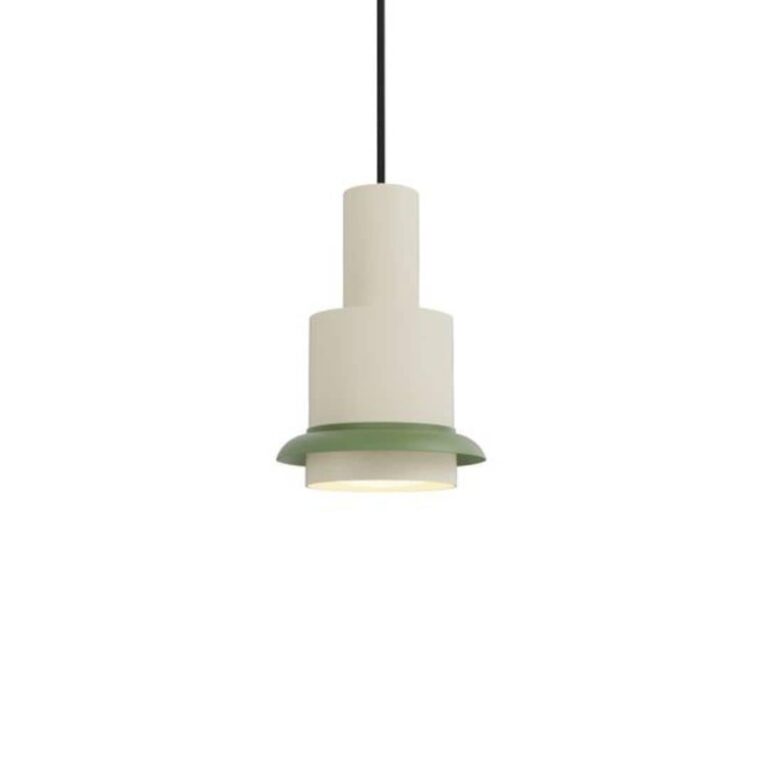 Chaumont Ø15 pendel - Hvid/grøn - DCW éditions