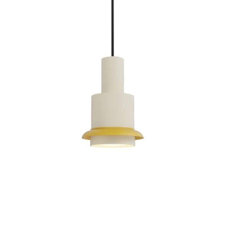 Chaumont Ø15 pendel - Hvid/gul - DCW éditions