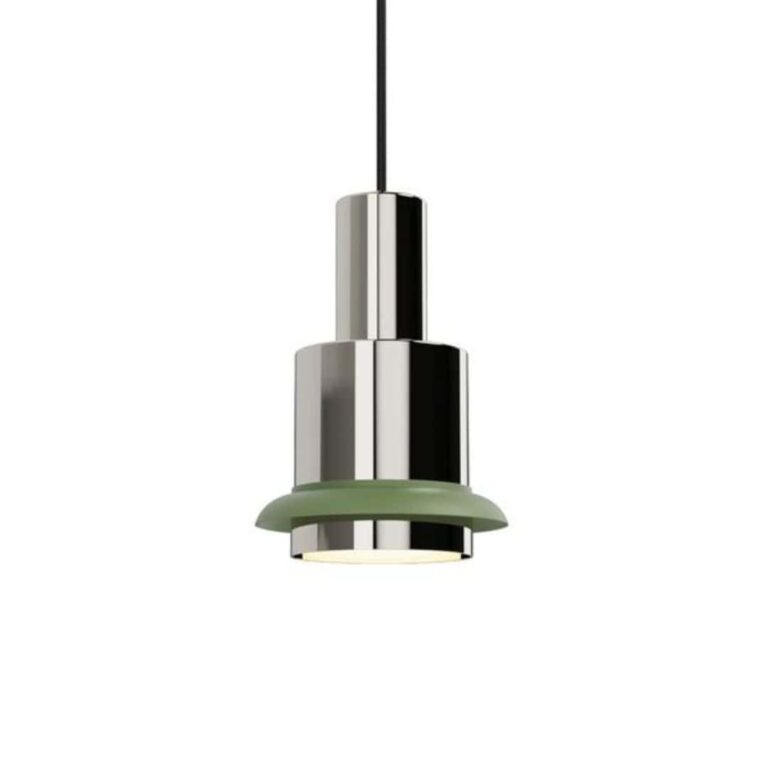 Chaumont Ø19 pendel - Chrome/grøn - DCW éditions