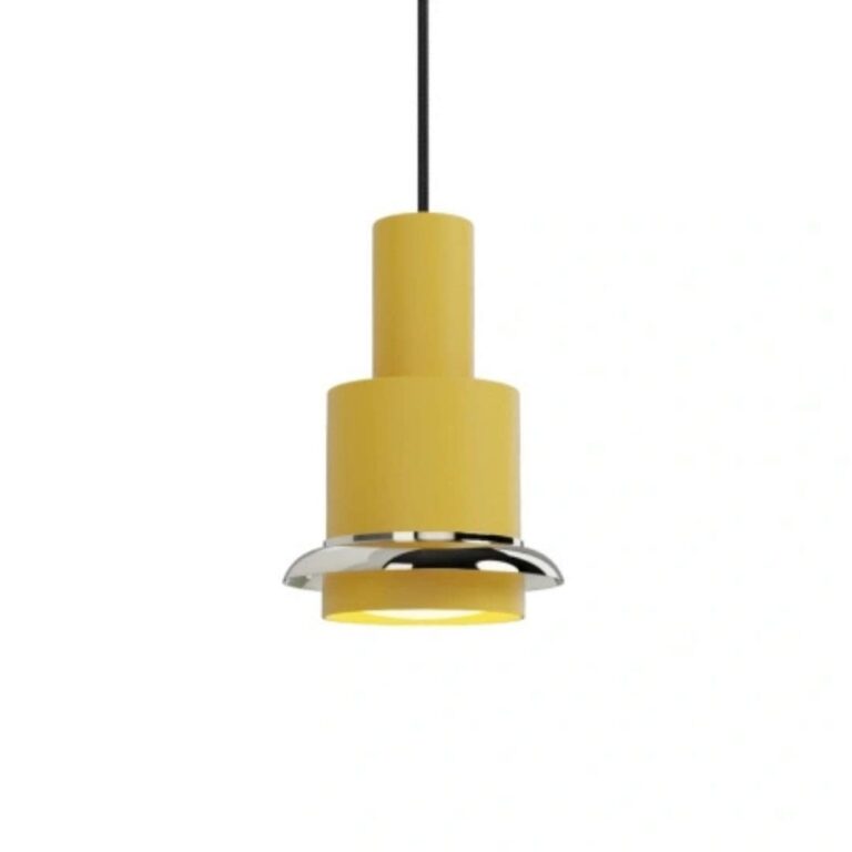 Chaumont Ø19 pendel - Gul/chrome - DCW éditions