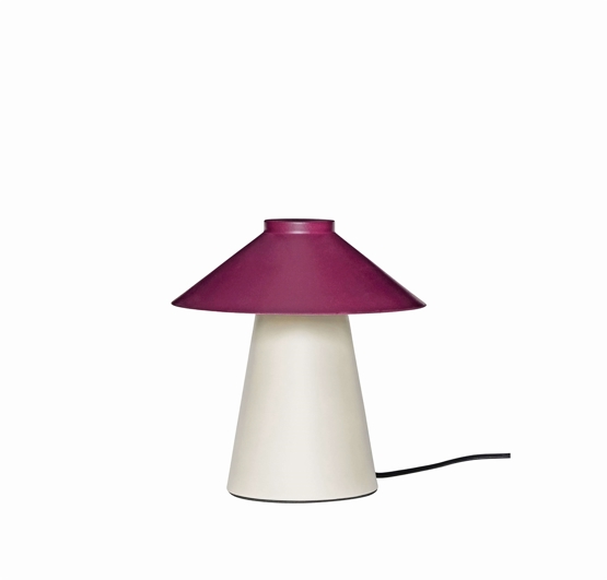 Chipper bordlampe, sand/burgundy