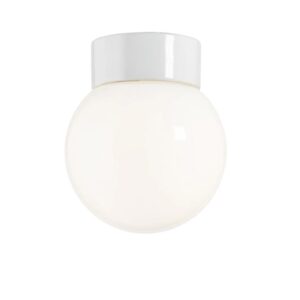 Classic Globe 150 loftlampe / væglampe IP20, hvid/blank opal