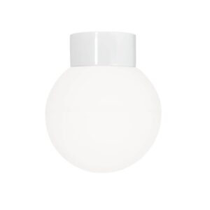 Classic Globe 200 loftlampe / væglampe IP54, hvid/mat opal
