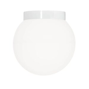 Classic Globe 300 loftlampe / væglampe IP44, hvid/mat opal