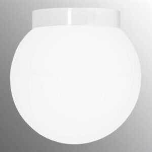 Classic Globe 300 loftlampe / væglampe IP44, hvid/mat opal