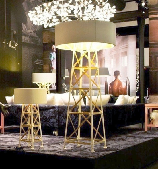 Moooi Construction Gulvlampe Large Hvid/Træ