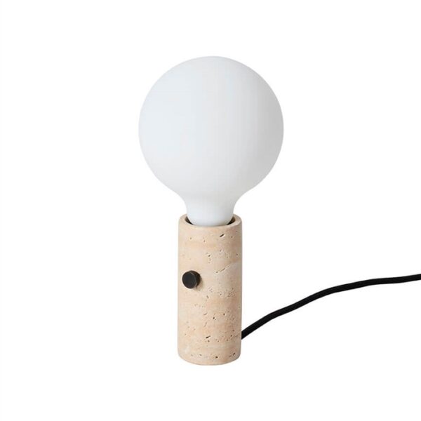 Core pendel / bordlampe, creme travertine