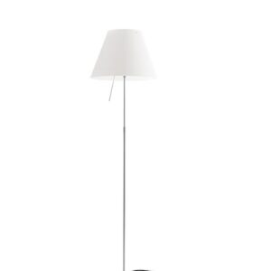 Costanza gulvlampe D13/D13tc, alu/ hvid