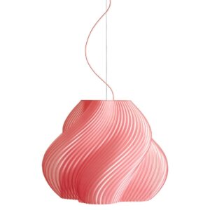 Crème Atelier Soft Serve Pendel Mega / Peach Sorbet - Pendler Genanvendelig Bioplast Krom - SSPL04100110