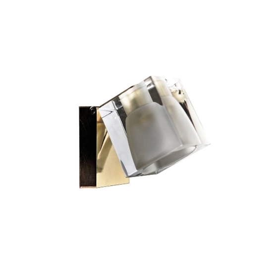 Cubetto væg/loftlampe, messing