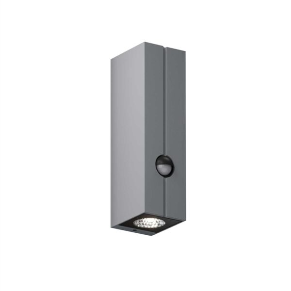 Cut Control udendørs væglampe m/sensor, space grey