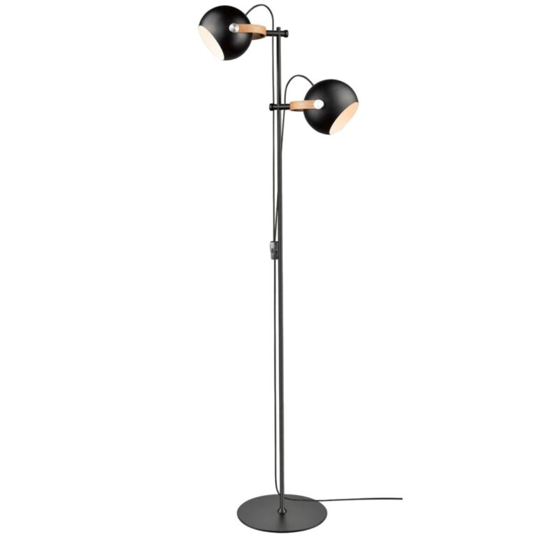 DC Gulvlampe 2L Ø18 Sort - Halo Design