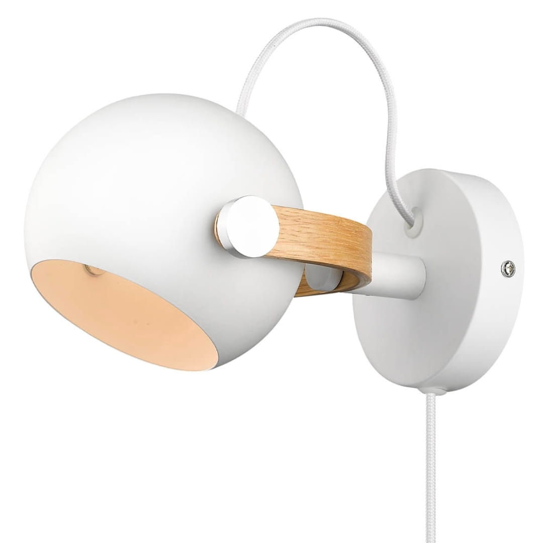 DC Væglampe Ø12 Hvid - Halo Design