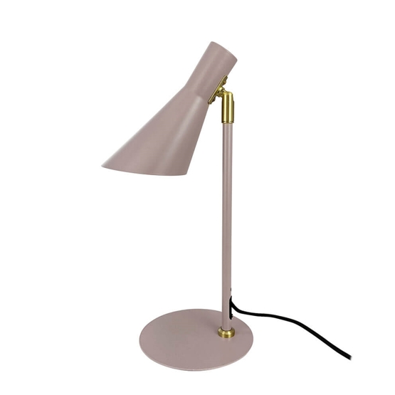 DL12 mini bordlampe, beige/messing
