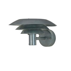 DL25 udendørs væglampe, galvaniseret stål