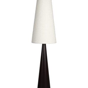 DUTCHBONE Miki gulvlampe - hvid bouclé stof og sort strygejern