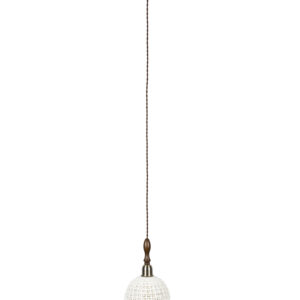 DUTCHBONE Poppy loftlampe, bred - hvid keramik