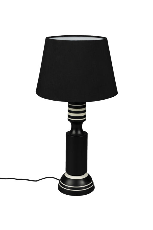 DUTCHBONE Virgil bordlampe - hør og sort jern