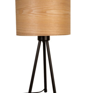 DUTCHBONE Woodland bordlampe - brun askefiner og sort metal