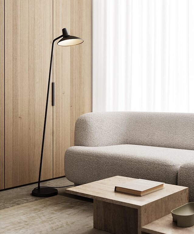 Design for the people Darci sort Gulvlampe