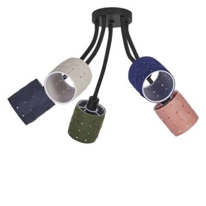 Decor Felt Weaving Cans loftlampe, multifarvet