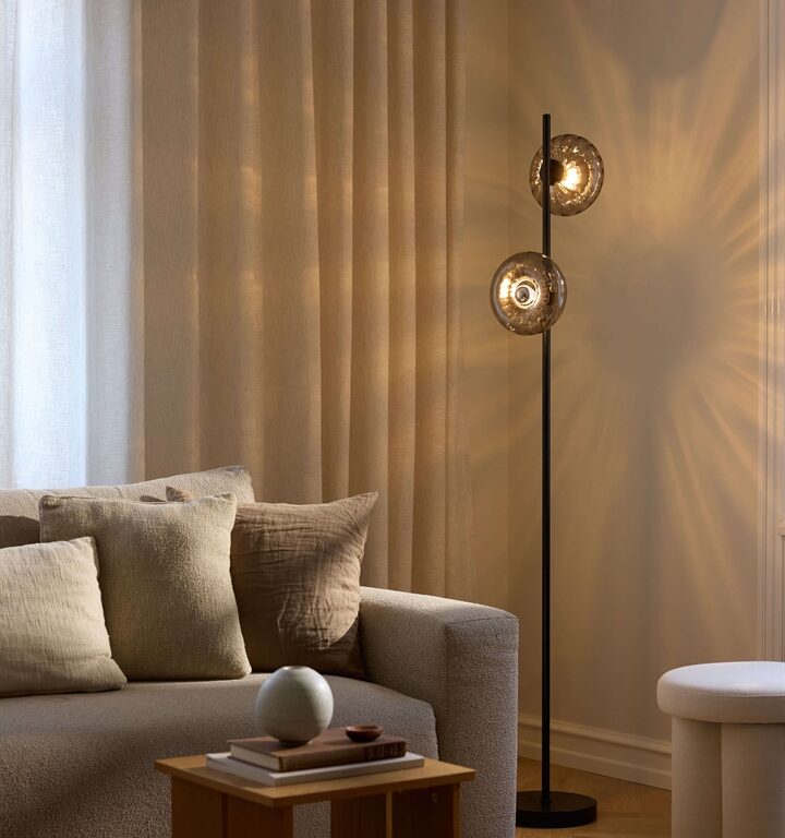 Decor Smoke Glass gulvlampe