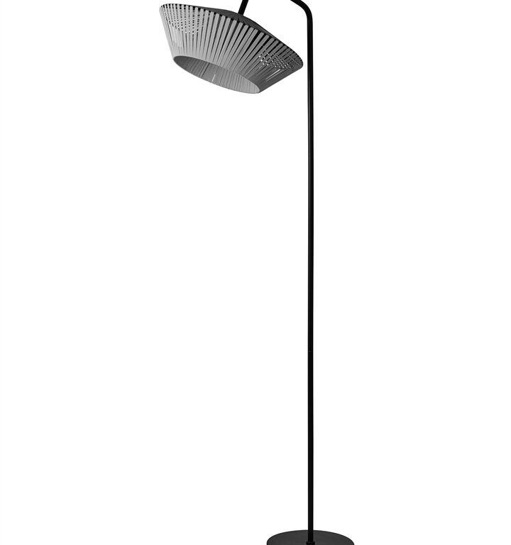 Decor Stripes gulvlampe, mørkegrå