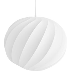 Decotique Earth Pendel 50 Cm - Pendler Kokon Af Syntetisk Silke Hvid - 4161943