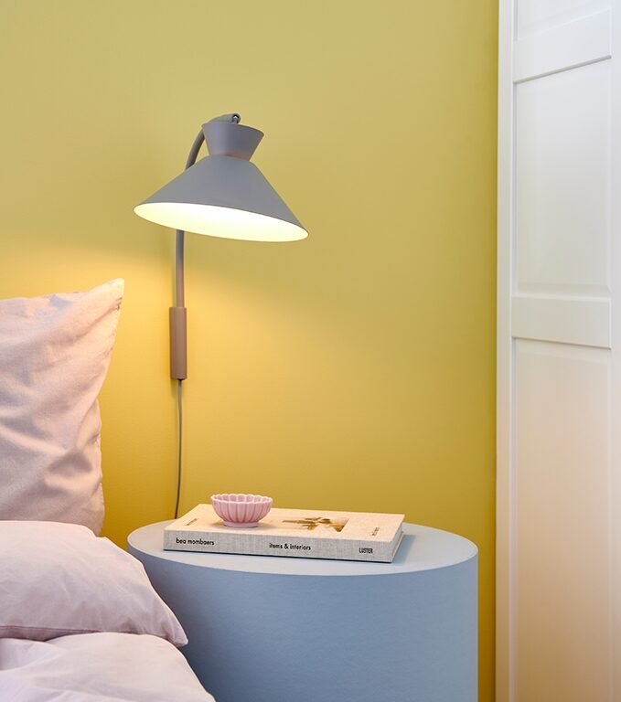 Dial væglampe, grå