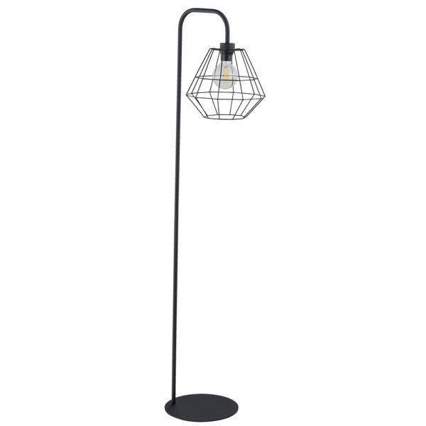 Diamant Ny Sort Gulvlampe