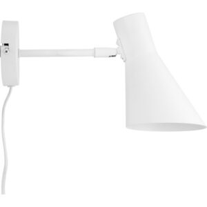 Dyberg Larsen DL12 væglampe, hvid