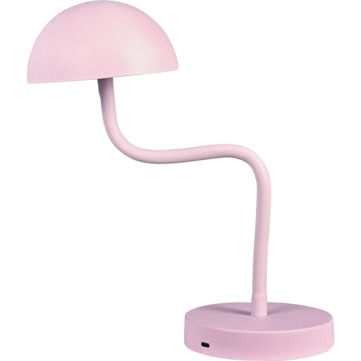 Dyberg Larsen Fonzy genopladelig bordlampe, lyserød