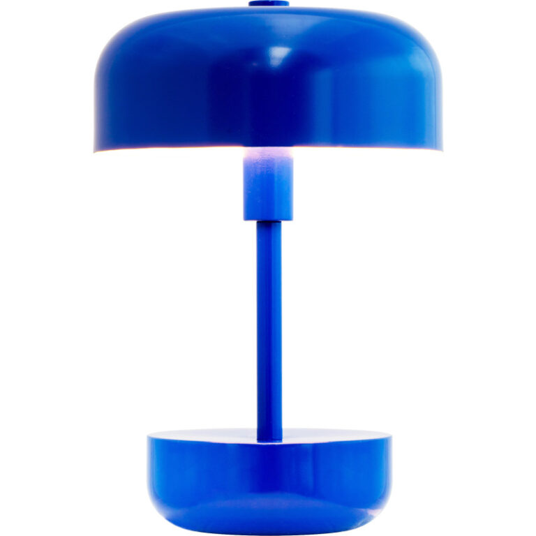 Dyberg Larsen Haipot genopladelig bordlampe, blå