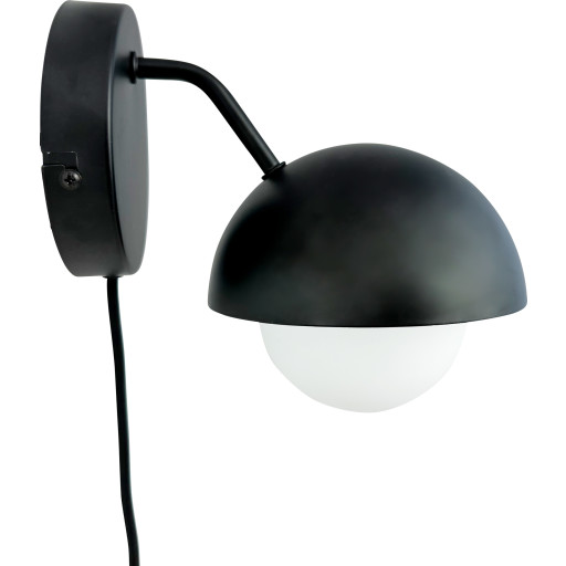 Dyberg Larsen Rose Sort Væglampe