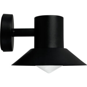 Dyberg Larsen Venice udendørs væglampe, sort