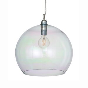 Ebb & Flow Rowan Pendel Light Ø39 Cm Chameleon/ - Pendler Mundblæst Glas Silver - LA101769