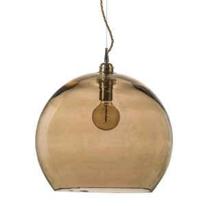 Ebb & Flow Rowan Pendel Ø39cm Golden Smoke - Pendler Mundblæst Glas Guld - LA101751