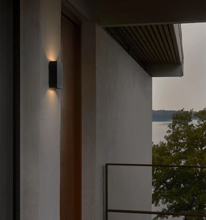 Fold 10 udendørs væglampe LED, seaside sort