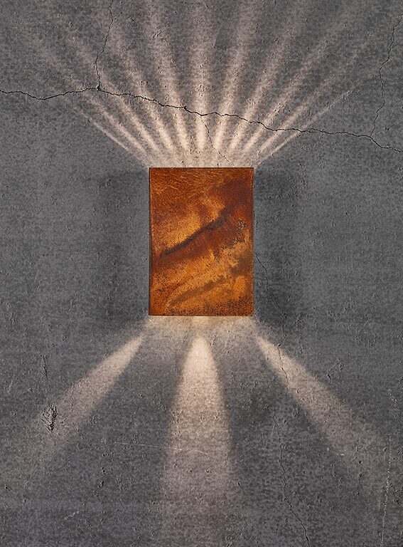 Fold 15 udendørs væglampe LED, corten