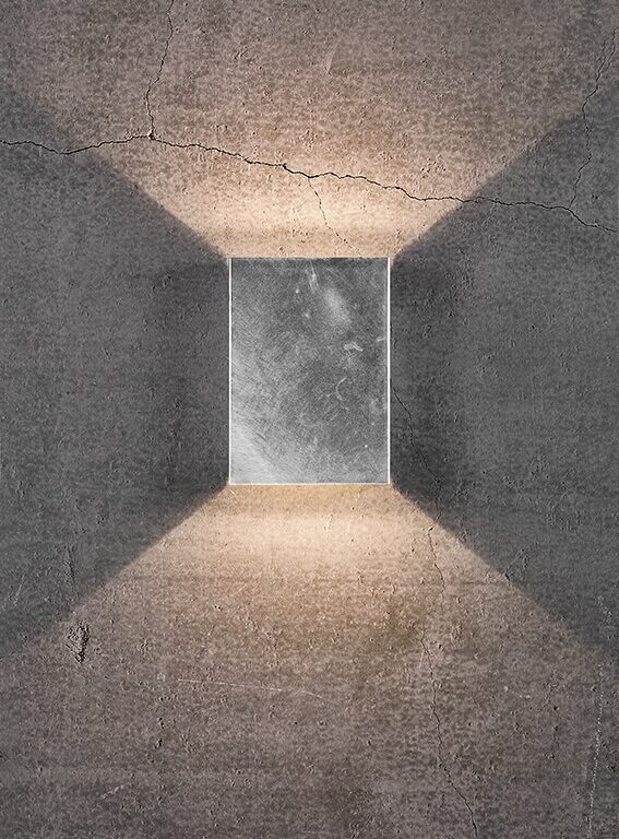 Fold 15 udendørs væglampe LED, galvaniseret stål