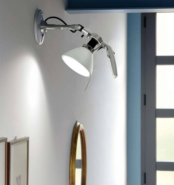 Fortebraccio Ø11 væglampe / loftlampe, hvid